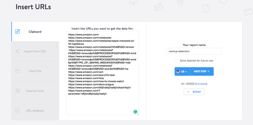 Check tracking codes - insert data