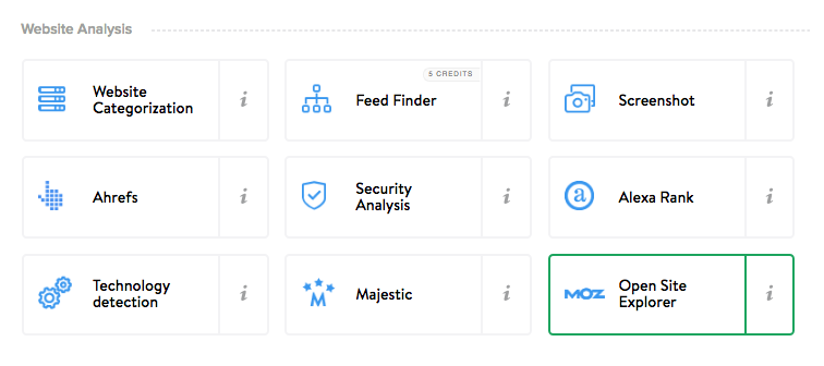 Open Site Explorer domain miner