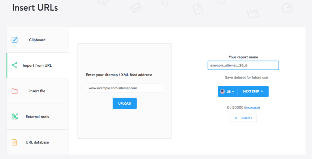 sitemap bulk page load speed checker
