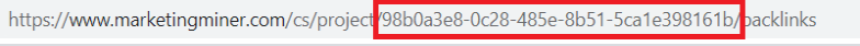 Marketing Miner ID of project
