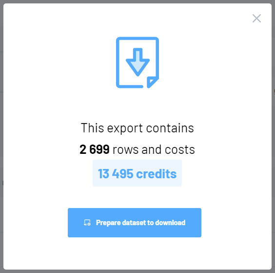 Export data from profiler